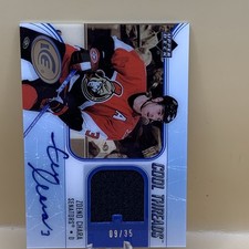 2005-06 Upper Deck Ice - Cool Threads Zdeno Chara #CT-ZC (MEM) Autograph #d/35