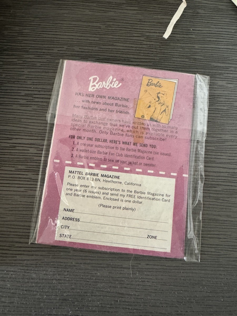 Vintage Mattel 1960 1963 #3 #6 Barbie new in box Orange Blossom