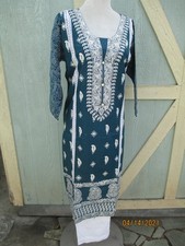 pakistani beautfull emboridery lawn cotton pant kameez size X bust 44