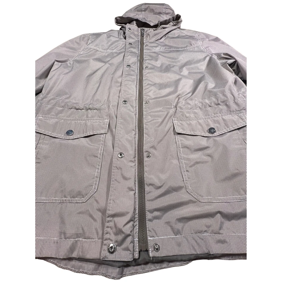 Breckenridge Mujer 2X Chaqueta Ligera con Capucha Beige Bolsillos a Rayas Cremallera a Presión Foto 4 de 4