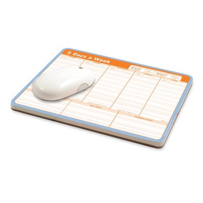 Knock Knock Paper Mouse Pad 9.5 x 8 inches 60 Sheets 5 Day Week Productivity