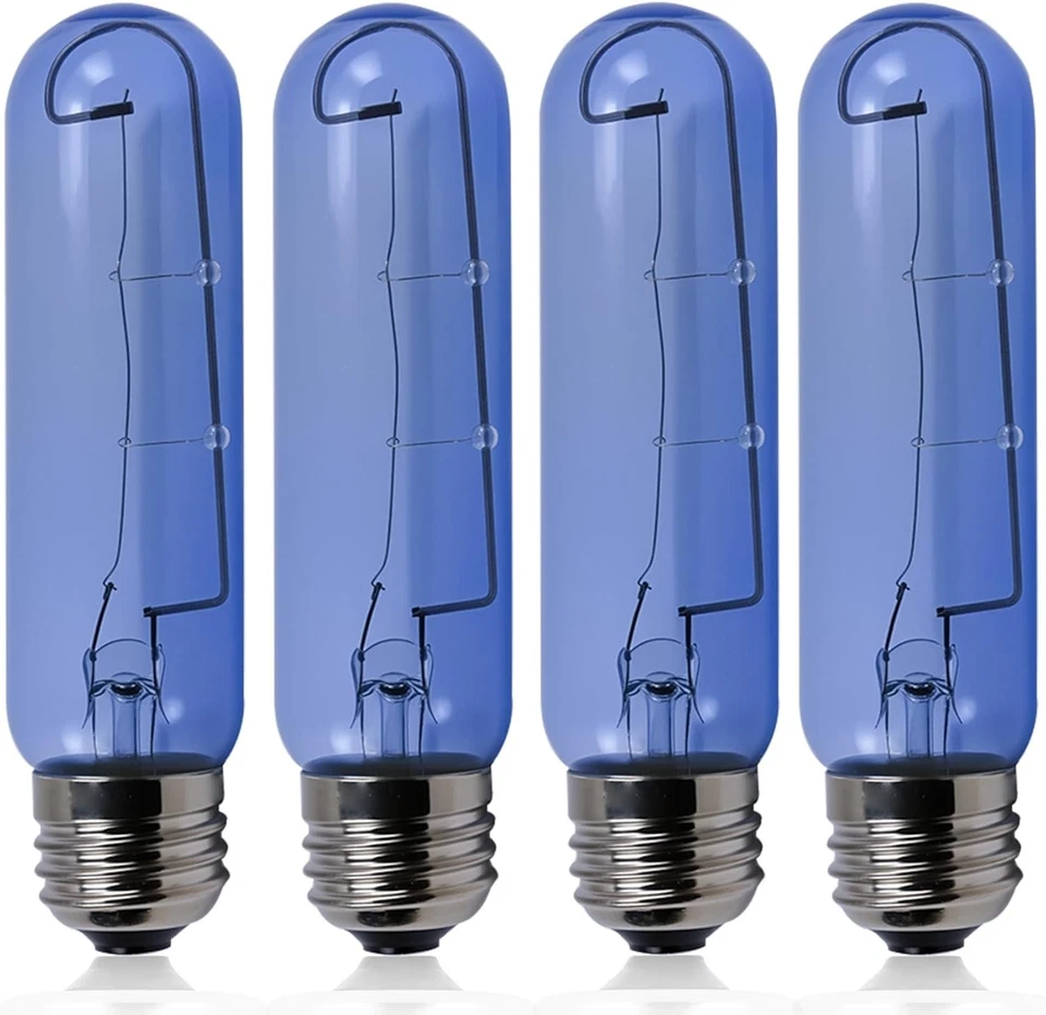 Upgrade Your Refrigerator with Elegant Blue Glass Light Bulbs - 4 Pack, 40W - Image 3 of 4