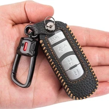 Key Fob Cover Keychain Leather Car Smart Key Case Remote Protector Holder Co