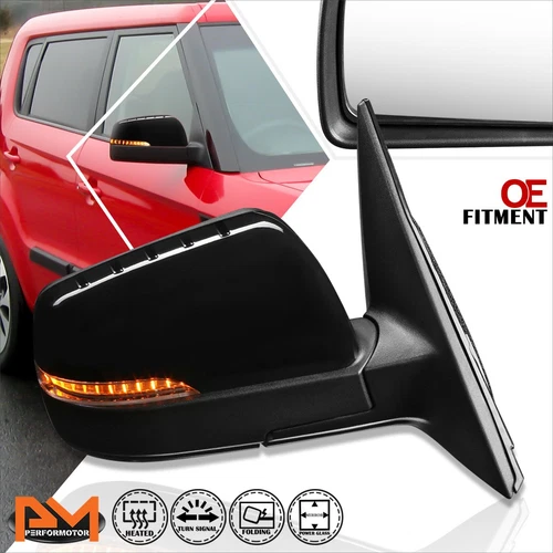 For 12-13 Kia Soul OE Style Power+Heated+Turn Signal Side Rear View Mirror Right