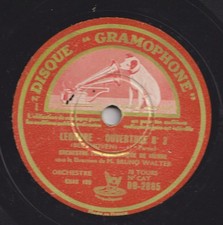 Beethoven: Leonoren-Ouvertüre Nr. 3 - Bruno Walter Wiener Philh. - 2 x 78 rpm