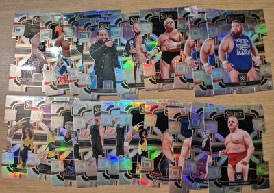 2024 Panini Select WWE Concourse Silver Prizm Die-Cut Lot of 62 Rhodes, Sid, Uso