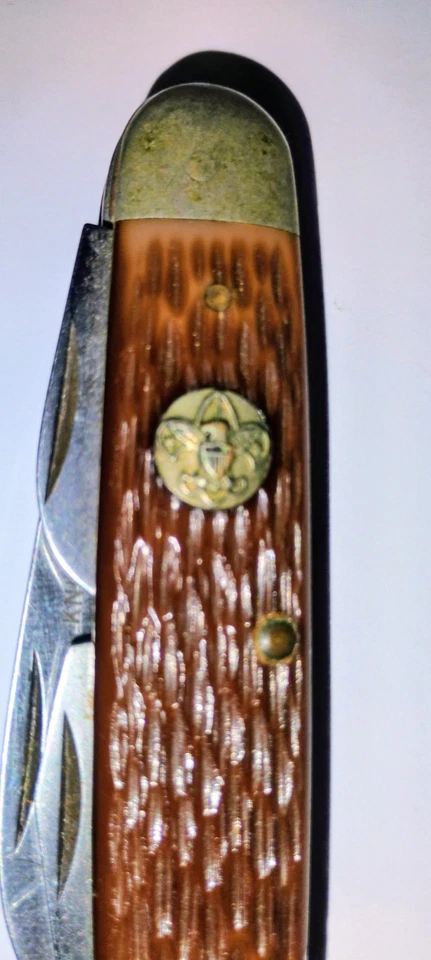 Cuchillo Scout Oficial Camillus Boy Scouts 4 Hojas - Hecho en EE. UU. Foto 2 de 4