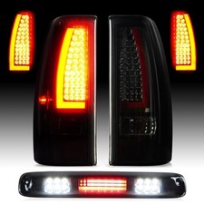 LED Tail Light  3rd LED Tail Lights  3rd Brake Light 3-Piece Smoked Lens