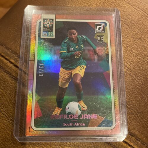 2023 Panini Donruss Fifa Womens World Cup Refiloe Jane Pink /23 Rookie Card - Picture 1 of 8