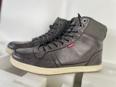 Levi Strauss Men's Stanton High Top Sneakers Shoes Size 12 stitch comfort  Grey