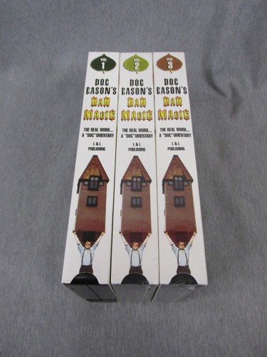 BAR MAGIC DOC EASTON MAGIC TRICKS VOL 1-2-3 VHS TAPES NEW SEALED VOL 1 OPENED - Picture 3 of 3