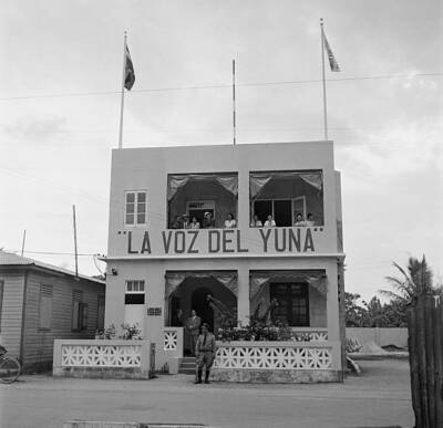 La Voz Del Yuna A New Radio Station In Santo Domingo 1946 Old Photo