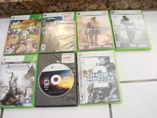 Xbox 360 Game Lot of 7 Video Games Call of Duty 2,4 Borderlanz2 Assassins Creed3