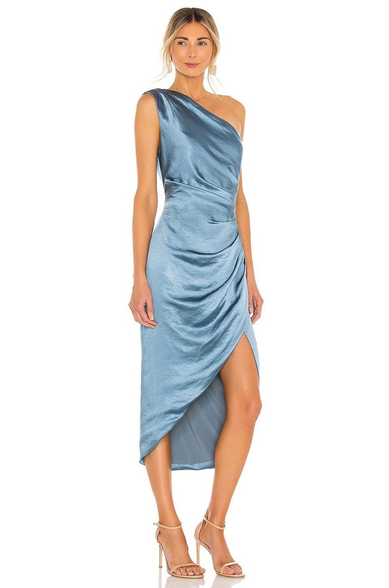 revolve resa satin blue mini dress NEW Size M ELLIATT Cassini in MSRP $187 Jersey Colors:Plum Purple Cold hand wash only Summer vacation dress Vintage Gothic Black Ball
