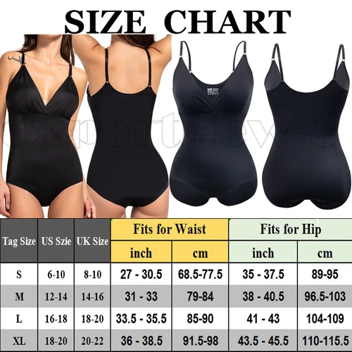 Women's Seamless Full Body Shapewear Bodysuit Tummy Control Slimming Body Shaper - Picture 14 of 50