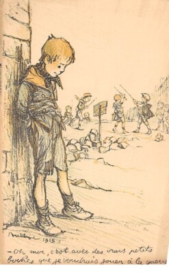 Illustrator - No. 64503 - Poulbot No. 60 Petits Français - Oh moi, it's with