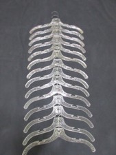 14 Pack Preowned Crystal Cut Heavy Duty Notched Hangers, Excellent 