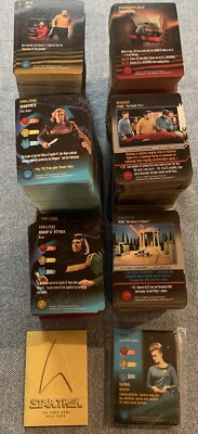1996 Fleer/Skybox STAR TREK Starfleet Maneuvers CCG Lot (1,950) w/31 Rare 1 VR