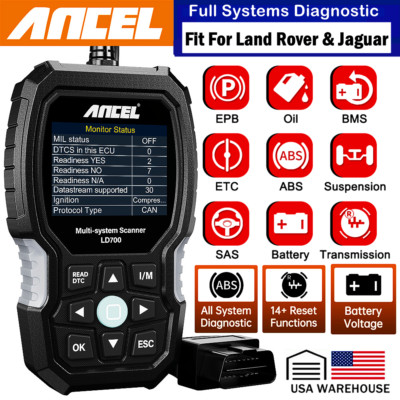 Car All System Diagnostic Scan Tool OBD2 Scanner For LAND ROVER JAGUAR +10 Reset