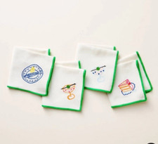 Kate Spade New York x Target Embroidered Cream Cocktail Napkins (4ct)  NWT