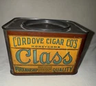 Vintage Cordove Cigar Co's Honeycomb Class Perfectos Tobacco Tin With Lid