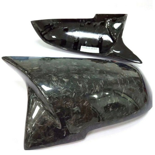 Real Forged Carbon Fiber Side Mirror Cover Replacement Fit for BMW F20 F30 F32 - Picture 4 of 7