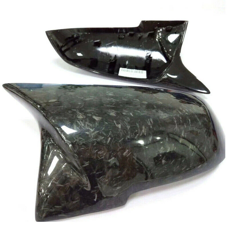 Cubierta de espejo retrovisor lateral de fibra de carbono forjada real apta para BMW F20 F30 F32 Foto 4 de 4