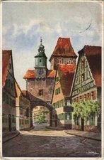 Old postcard postcard Rothenburg - Markusturm GERMANY (1074497)