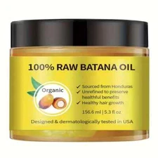 100% Natural Unrefined Batana Hair Oil for Hair Growth  5.3 fl oz