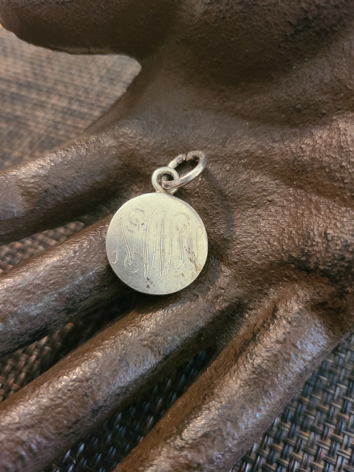 VINTAGE STERLING SILVER IDENTIFICATION PENDANT ID WNW… Gem