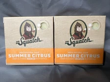 Dr. Squatch Summer Citrus Lot of 2 Men's Natural Soap 5 oz.  Bar -F2