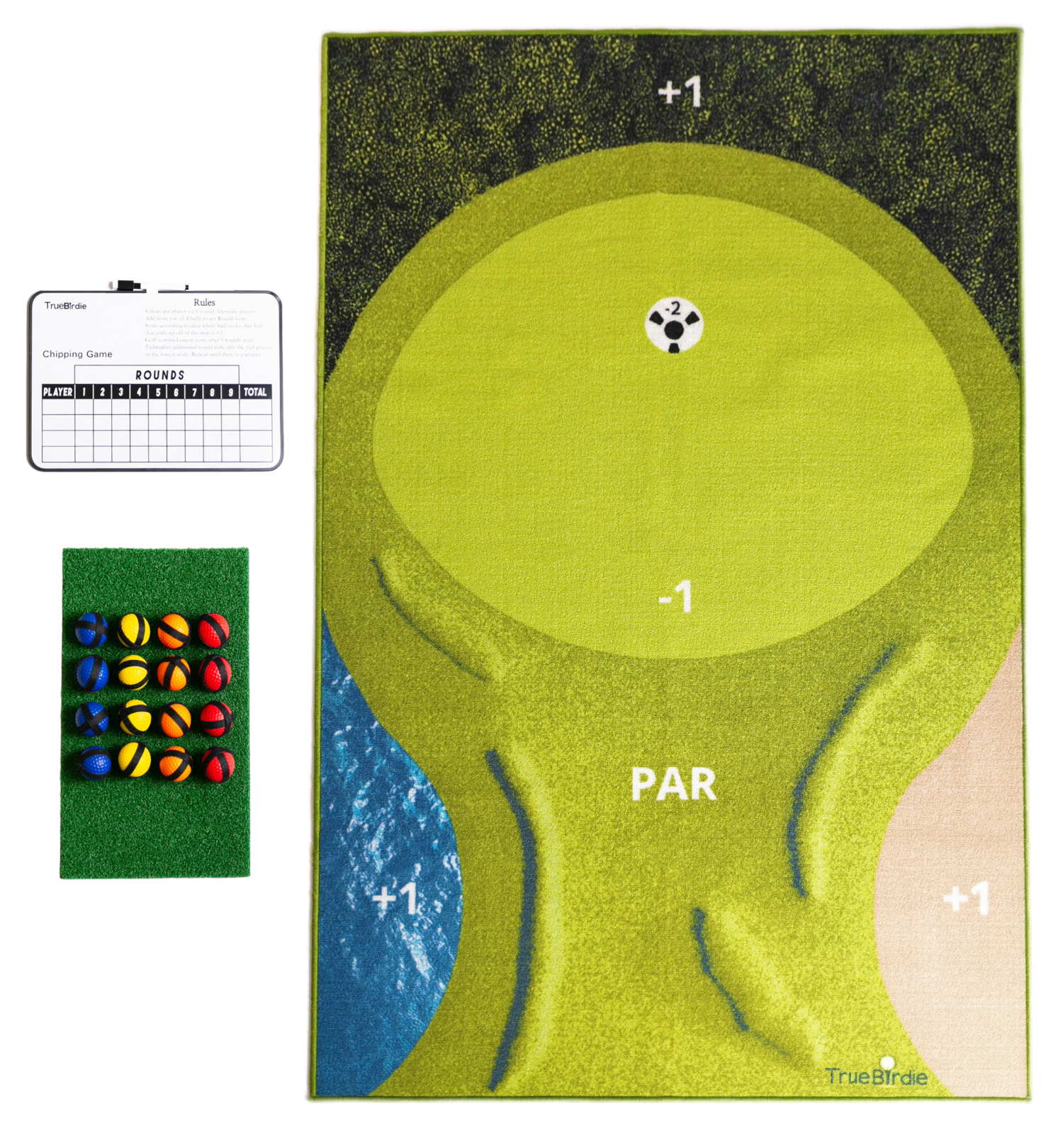 Backyard Golf Chipping Game - Use Real Golf Scoring - Putting Mat and  Scoreboard | eBay