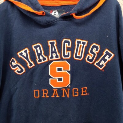 Syracuse Orange Sweatshirt Mens XL Blue Orange Trim Hoodie J