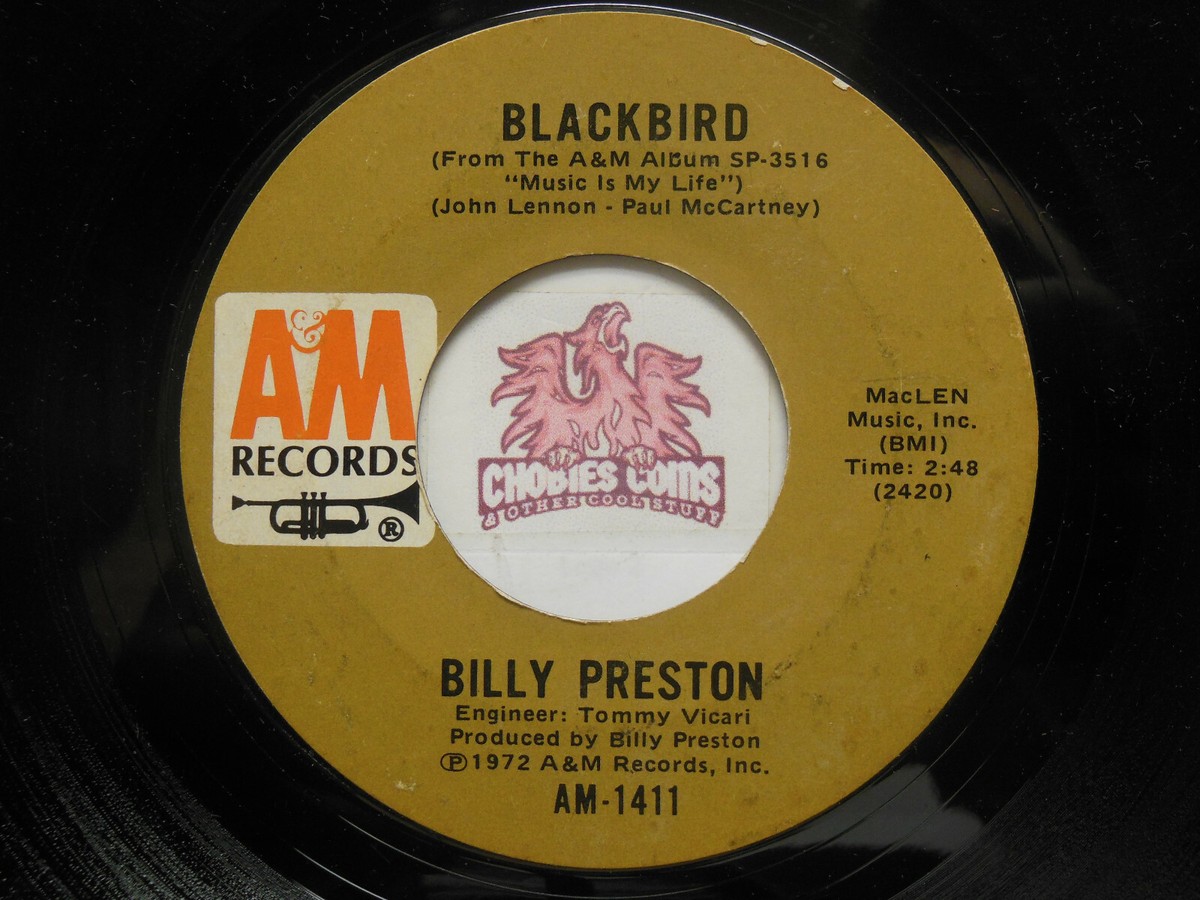 Billy Preston: Will It Go Round In Circles / Blackbird, 45