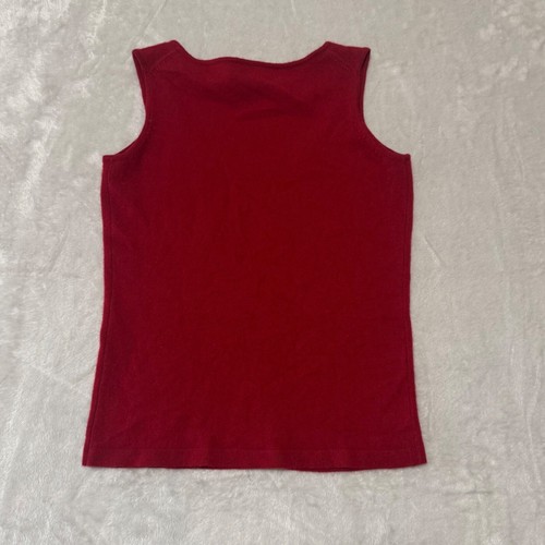 Neiman Marcus Women's 100% Cashmere Sleeveless Knit Sweater S Red Vest - Imagen 2 de 6