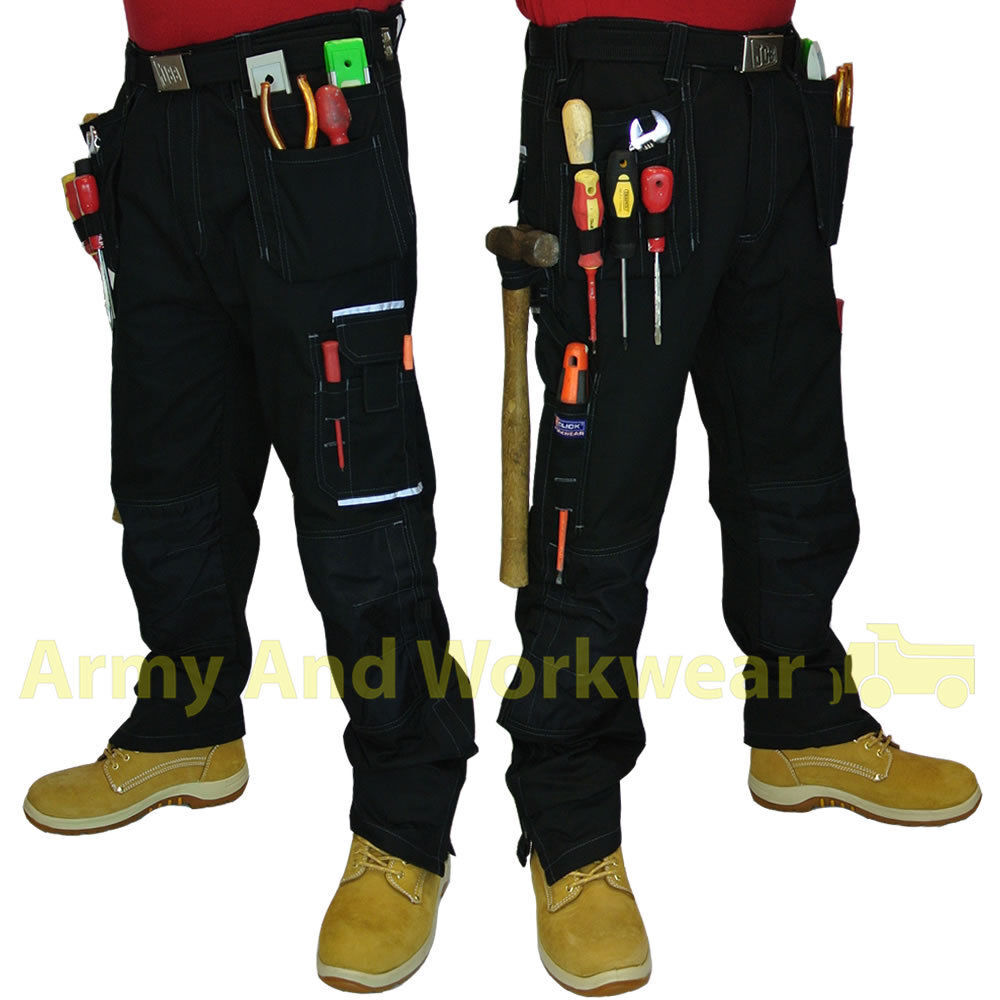 Shawbury Twill Tuff Pro Work Trousers with Contrast Stitching and Nail Pocket