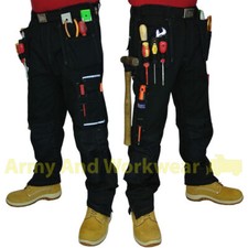 Click Shawbury Twill Contrast Stitched Tuff Pro Work Trouser Nail Pocket Combat