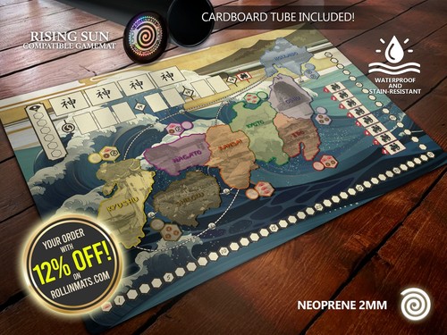 Playmat Rising Sun compatible Gamemat - Picture 1 of 4