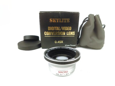 SKYLITE Digital Japan 0,45x Weitwinkel & Makro Video Konverter Objektiv, 37mm Mount