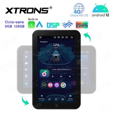 12.8" Android 12 Octa Core 8+128G 2Din QLED Rotatable Screen Car Radio Stereo BT