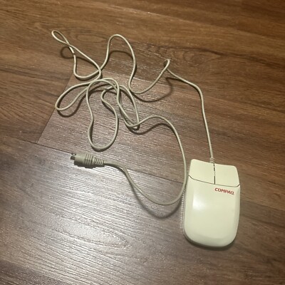 Vintage Compaq MUS2J Mechanical Ball Mouse PS/2 2 Button | eBay