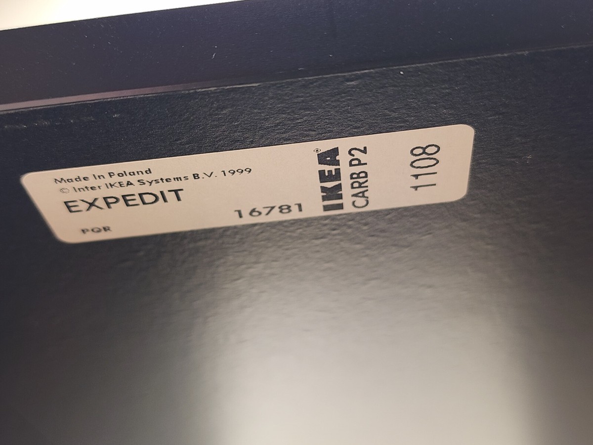 Original IKEA Expedit 16781 Black Shelve Insert Kallax