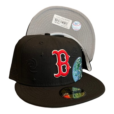New Era Boston Red Sox Global World Pack 59FIFTY Fitted Hat Size 7 1/4