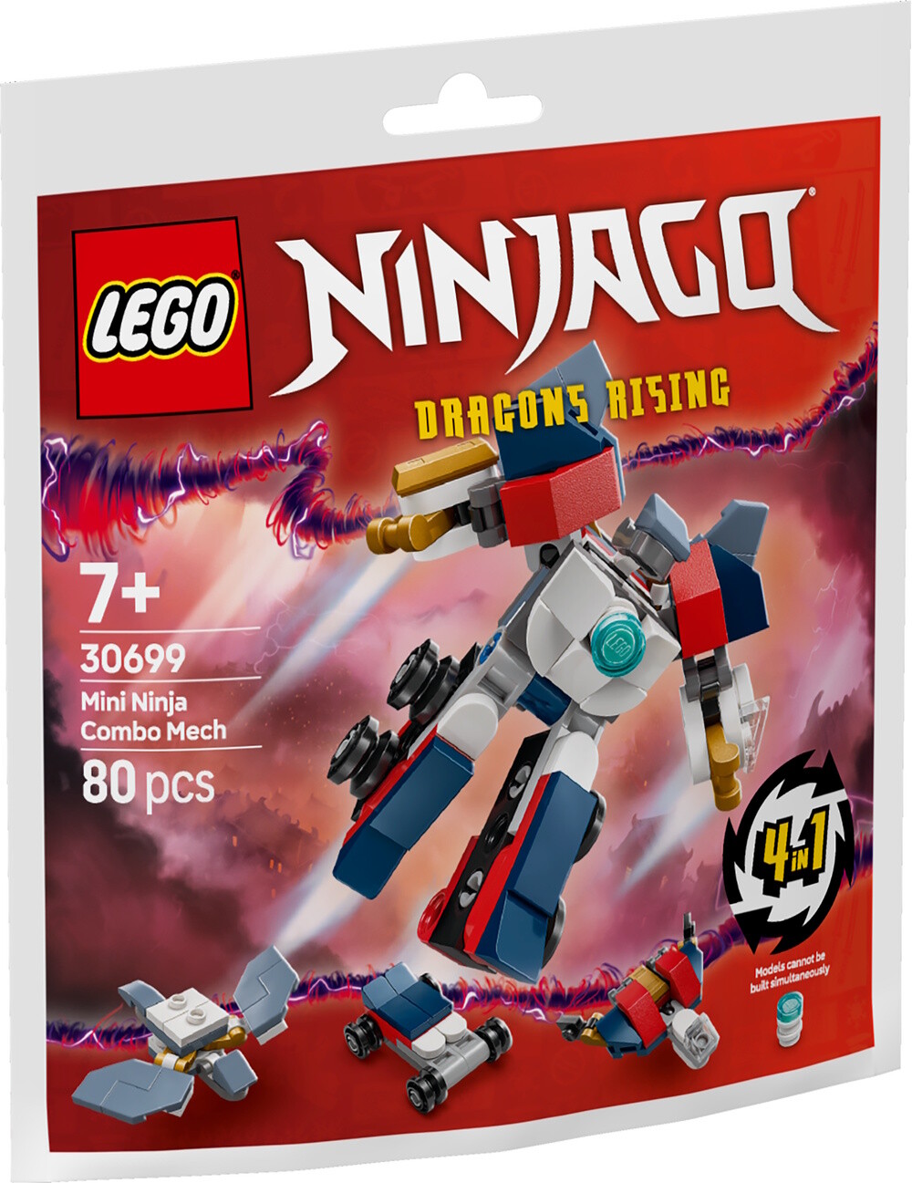 Lego 30699 Ninjago kombi mech der ninja 80 pcs ab 7 Jahren 7+ - Bild 3