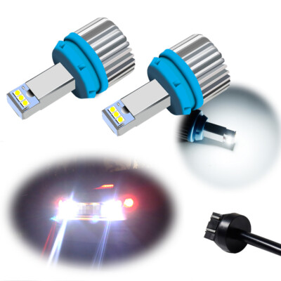 White CSP LED 7440 W21W Backup Reverse Light Bulbs For 2002-2016 Honda CR-V CRV