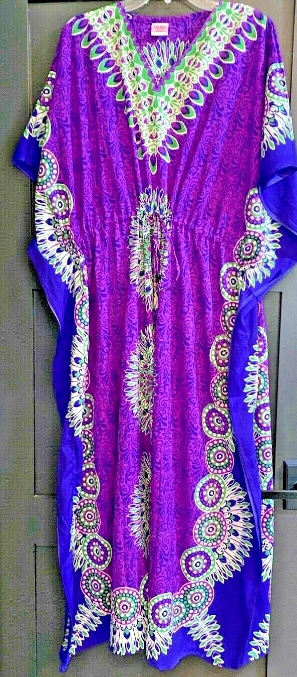 KAFTAN MAXI DRESS DRAWSTRING Designer ANNA MARIA CERRA-image