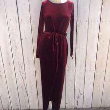 Windsor Classy burgundy Velvet Elegant Formal Small