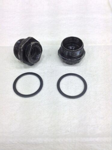 2PACK HOLLEY CARBURETOR FUEL INLET FITTING 5/16" Tube 1/2" INVERTED FLARE 7/8-20 - Picture 1 of 3