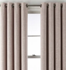 JCP 50 X 95 Sullivan Pink Keepsake Blush Rose Blackout Grommet Curtain Panel