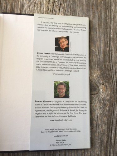 THE GRAND DESIGN by Leonard Mlodinow and Stephen Hawking (2010, HC) -1st ed. - Picture 10 of 12